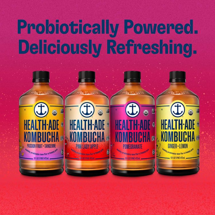 Health-Ade Organic Vegan Pomegranate Kombucha - 16 fl oz, 6 of 9