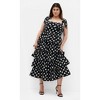 Women's Plus Size Elina Spot Dress - black | CITY CHIC - 4 of 4