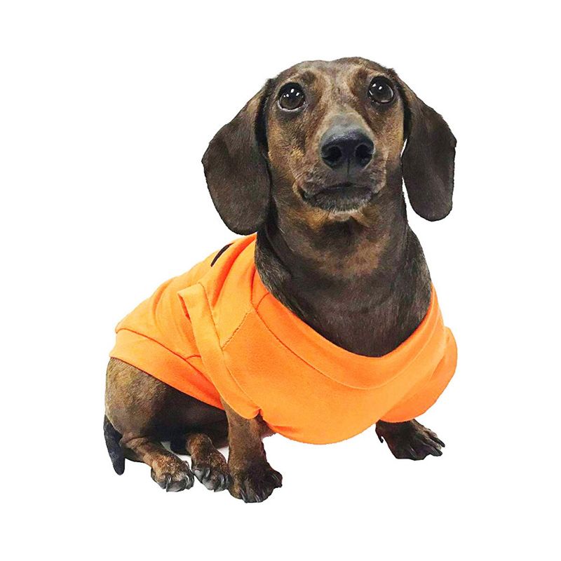Midlee Pumpkin Face Dog Shirt Costume, 3 of 5