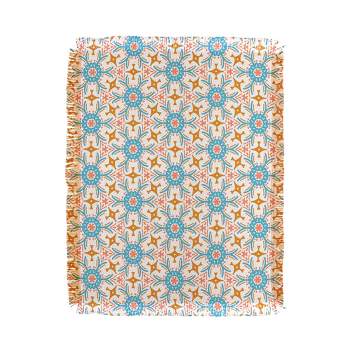 Marta Barragan Camarasa Boho mosaic desert colors N 56"x46" Woven Throw Blanket - Deny Designs