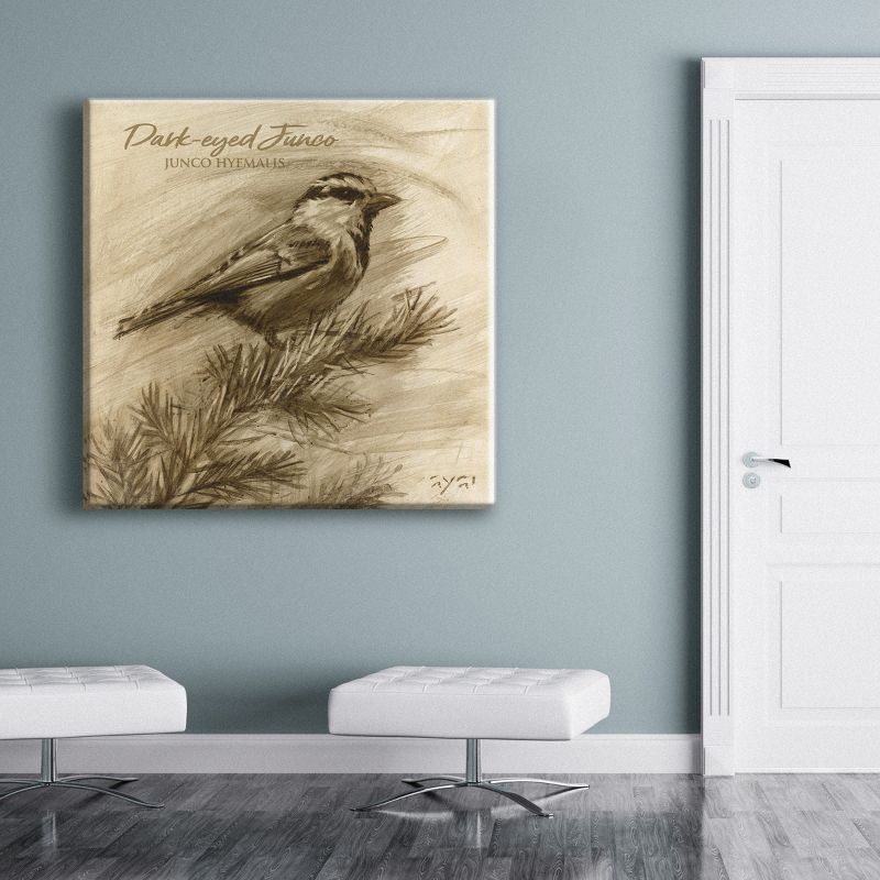 Sullivans Darren Gygi Dark-Eyed Junco Giclee Wall Art, Gallery Wrapped, Handcrafted in USA, Wall Art, Wall Decor, Home Décor, Handed Painted, 2 of 6
