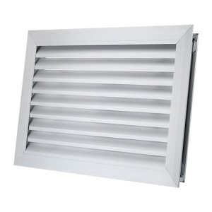 Unique Bargains Aluminum Alloy Louver Matte Finish Air Vent Cover with Mounting Screws - 1 of 4