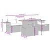 vidaXL Garden Sofa Set Grey - 4 of 4