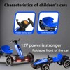 YOOCOZZ Kids Electric Pedal Go Kart - Foldable, Adjustable Seat, Non-Slip EVA Wheels (3-8 Years, Outdoor) - 3 of 4