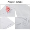 Unique Bargains Flower Chair Belt Organza Chair Sashes 13.78"x5.91" White 2 Pcs - 3 of 4