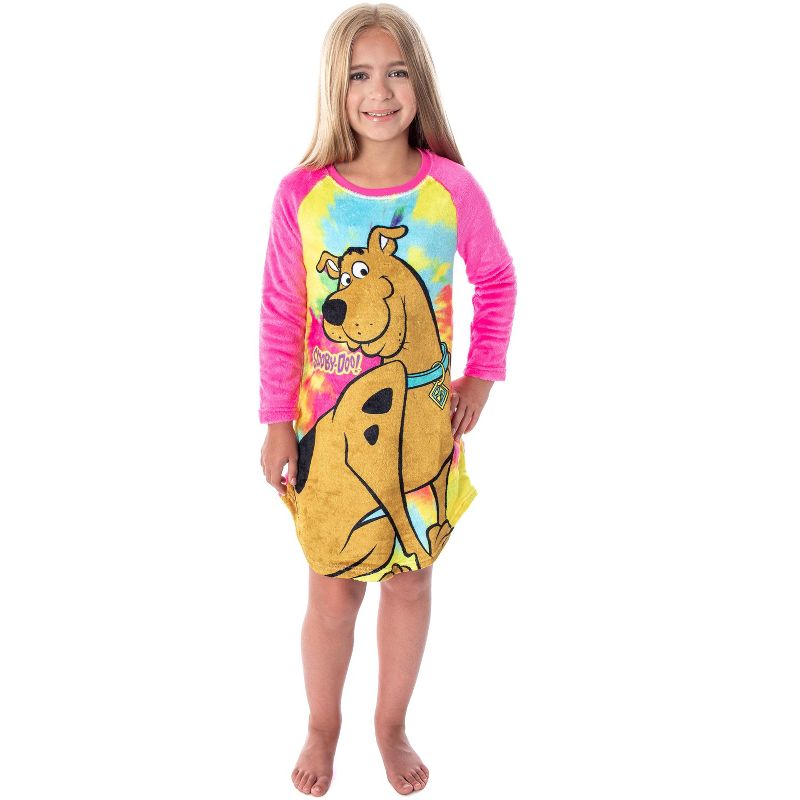 Scooby Doo Girls Tie-Dye Nightgown Pajamas, 2 of 5