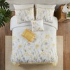 Okak All Size 5-Piece Full-print Floral Striped Bed Comforter Set with Decorative Pillows,Comfortable Lightweight Quilt Bedding Sets,Machine Washable - 3 of 4