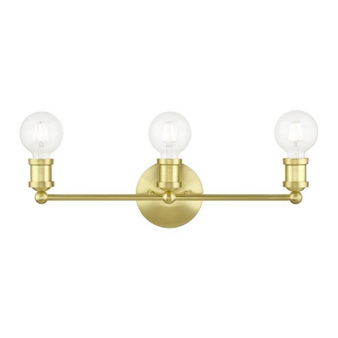 Livex Lighting Lansdale 3 - Light Vanity in  Satin Brass - image 1 of 4