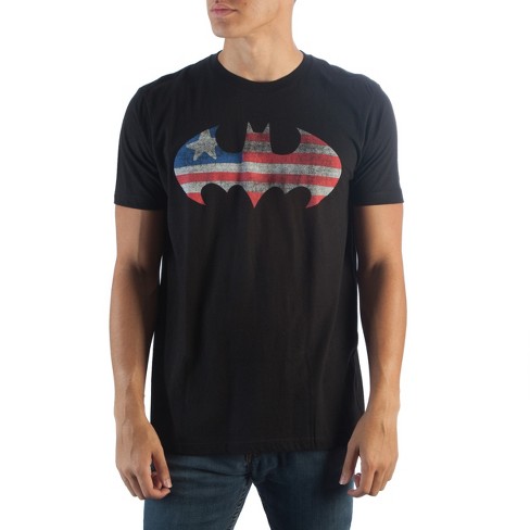 DC Comics Batman Red White & Blue Bat Americana T-Shirt - image 1 of 1