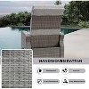 Patio Wicker Outdoor Recliner with Independently Adjustable Backrest & Footrest - 4 of 4