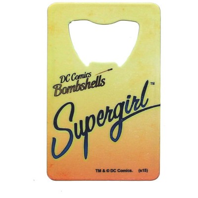 Adventure Trading Inc DC Comics Bombshells Supergirl Credit Card Bottle Opener