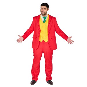 Circus Villain Joker-Inspired Adult Costume - 1 of 4