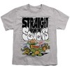Teenage Mutant Ninja Turtles: Mutant Mayhem Straight From The Sewers Kids T Shirt For Youth, Athletic Heather - 2 of 4