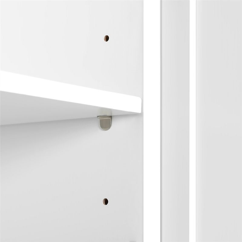 Yaheetech Wall Mount Cabinet Storage Organizer with Adjustable Shelf, White, 5 of 6