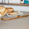 Nambé x Tom Papa Breaking Bread Serrated Knife, Handcrafted Stainless Steel Blade with Acacia Wood Handle - Long 17" Bread Cutting Knife - 4 of 4
