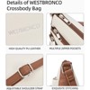 BEAFUP Women's Medium Crossbody Bag - A Stylish and Functional Shoulder Handbag with Multi-Zipper Pockets, Perfect for Everyday Use - 4 of 4