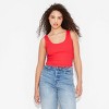 Women's Slim Fit Scoop-Neck Tank Top - Wild Fable™ - 2 of 4