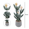 36 Inch Artificial Cactus Plant, Faux Cactus Potted Plant with Flower, Realistic Fake Cacti Saguaro for Home Office Decor, Low Maintenance - 2 of 4