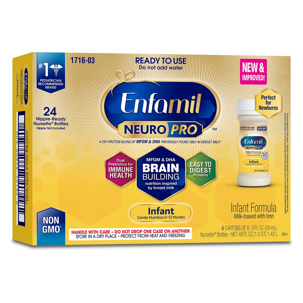 Enfamil NeuroPro Infant Formula Ready to Use Bottles - 24ct/2 fl oz Each