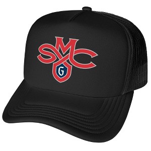 Official Saint Marys College of California Primary Logo Foam Snapback Trucker Hat for Men and Women Black One Size - 1 of 4