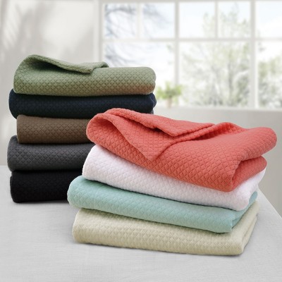 Sage Green Cotton King Bedspread and Pillow Sham Set