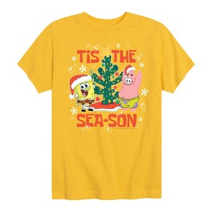 Boys' - SpongeBob SquarePants - Tis The Season Short Sleeve Graphic T-Shirt - 1 of 4
