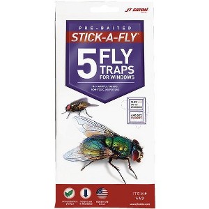 JT Eaton Stick-A-Fly Disposable Indoor Fly Trap (5-Pack) - 1 of 1