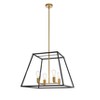 Elegant Lighting Declan 24 inch pendant in black and brass - 2 of 2