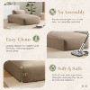 Oversized Modular Sofa Upholstered Sofa Sleeper Sofa, No Assembly Needed, Fully Compressed, Khaki-ModernLuxe - 3 of 4