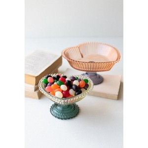 Compotes – Pressed Glass Heart 3 Inch – Decorative Set of 2 By Kalalou - 1 of 4