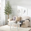 Artificial Olive Tree Indoor, Tall Faux Olive Tree with Moss, Black Nursery Pot, Artificial Silk Plant, Designed Faux Wood Trunk - 3 of 4