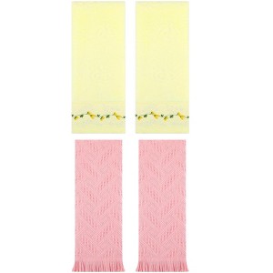 REGALWOVEN 4 Pcs Soft Absorbent Bathroom Hand Towel for Home Decor 13" x 29" - 1 of 4