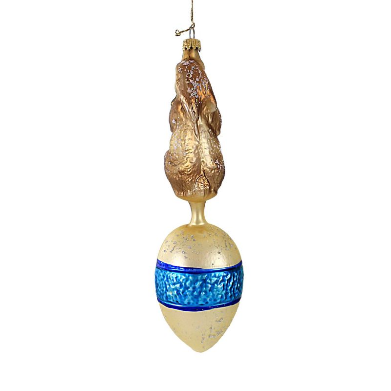 Larry Fraga Designs 7.5 Inch Rabbit On Egg Ornament Easter Spring Tree Ornaments, 2 of 4