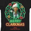 National Lampoon's Christmas Vacation Merry Clarkmas Neon Wreath Black Graphic Tee Toddler Boy to Youth Boy - 2 of 3