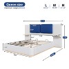 Christopher Knight Home Canary Modern Upholstered Platform Bed with Side Storage Shelves - 3 of 4