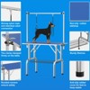 Dog Pet Grooming Table Heavy Duty Adjustable with Overhead Arm, Two Grooming Noose Mesh Tray - 3 of 4