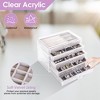 iMountek "Clear Acrylic Jewelry Box Organizer with 5 Drawers, Velvet Lined Storage Case for Earrings & Rings"Grey - 2 of 4