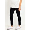 Hello Miz Women's Over The Belly Skinny Maternity Jeans - Black - Medium - 2 of 4