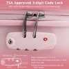 Costway 20'' Carry-on Luggage PC Hardshell Airline Approved Lightweight Suitcase Blue/Pink - 4 of 4