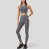 Anna-Kaci Active Women's High Neck Longline Sports Bra with Wide Straps and Keyhole Back for Stylish Medium Support - 3 of 4