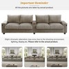 YOOCOZZ  133" 4-Seater Corduroy Sofa with USB Ports, Hidden Storage, and Flip-Top Cup Holders - 4 of 4