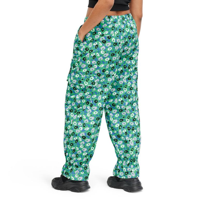 Women's Utility Jazz Dot Green Cargo Pants - DVF for Target, 5 of 10