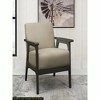 27.5"Light Brown Fabric Upholstered Accent Chair - 2 of 4