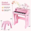 Safstar 37-Key Music Piano Keyboard Kids Learning Toy Instrument with Microphone Pink - 2 of 4