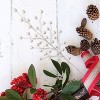 Floral Home 17" Pearl White Berry Stem - Christmas Décor - 12-Piece - 3 of 4