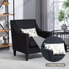 CENGHU Modern Corduroy Accent Chair, Upholstered Living Room Chair, Armchair with Scooped Arms for Bedroom, Apartment, Studio, Office - 4 of 4