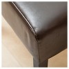 Set of 2 Mira Dining Chair Brown - Christopher Knight Home: Bonded Leather, Tufted, Wood Legs - 2 of 4