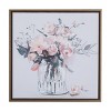 Canvas Floral Handmade Bouquet Framed Wall Art with Gold Frame Pink - Olivia & May: French Country Style, Botanical Painting - image 2 of 4