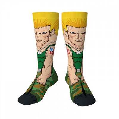 Adult Street Fighter Guile Crossover Crew Socks