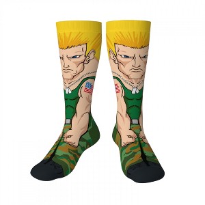 Adult Street Fighter Guile Crossover Crew Socks - 1 of 4